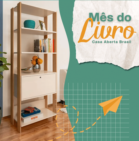 Mês do livro Casa Aberta Brasil 