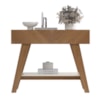 Aparador 2 Gavetas 100cm Malibu Cinamomo/Off White Artely 