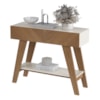Aparador 2 Gavetas 100cm Malibu Cinamomo/Off White Artely 