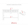 Aparador Buffet 3 Gavetas Imperial Imbuia MPO 