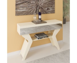 Aparador Houston com Espelho Off White Artely Aparador Houston com Espelho Off White Artely