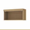 Armário 1 Porta Basculante 80cm 100% MDF Marquesa Nature/Verde Nesher