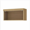 Armário 1 Porta Basculante Marquesa 80cm 100% Mdf Nature Nesher