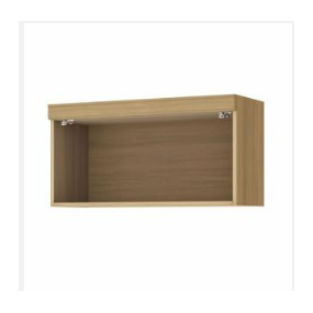 Armário 1 Porta Basculante Marquesa 80cm 100% Mdf Nature Nesher