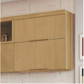 Armário 2 Portas Basculante Marquesa 80cm 100% Mdf Nature Nesher