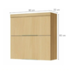 Armário 2 Portas Basculante Marquesa 80cm 100% Mdf Nature Nesher