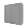 Armário Aéreo 0,80 cm 2 Portas 100% MDF Titânico Fosco Amoudi