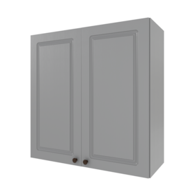 Armário Aéreo 0,80 cm 2 Portas 100% MDF Titânico Fosco Amoudi