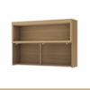 Armário Aéreo 1 Porta Basculante Marquesa 120cm 100% MDF Nature/Verde Nesher