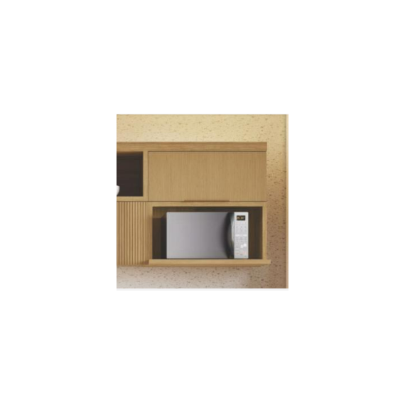 Armário Aéreo 1 Porta Marquesa 100% Mdf Nature Nesher