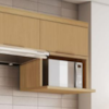 Armário Aéreo 1 Porta Marquesa 100% Mdf Nature Nesher