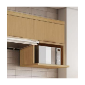Armário Aéreo 1 Porta Marquesa 100% Mdf Nature Nesher