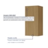 Armario Aereo 1 Porta Rainha Nature 40 Cm Nesher
