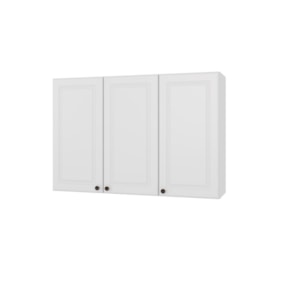 Armário Aéreo 120cm 3 Portas Firenze Branco Indekes