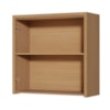 Armário Aéreo 2 Porta 100% MDF 80cm Condessa Carvalho/Greige Nesher Móveis