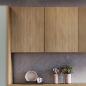 Armário Aéreo 2 Portas 120cm 100% MDF Rainha Nature Nesher 