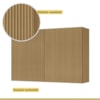 Armário Aéreo 2 Portas 120cm 100% MDF Rainha Nature Nesher