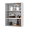 Armário Aéreo 2 Portas 60cm Firenze Branco Indekes