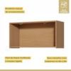 Armario Aereo Modular Geladeira Simone Mendes Carvalho/Greige Nesher