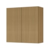 Armário Aéreo Para Cozinha Rainha Com 2 Portas 80 cm 100% MDF Nature Nesher