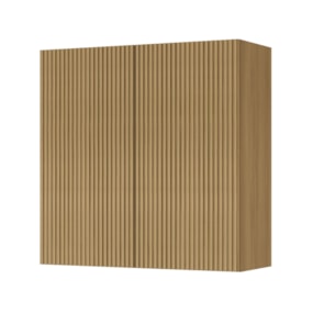 Armário Aéreo Para Cozinha Rainha Com 2 Portas 80 cm 100% MDF Nature Nesher