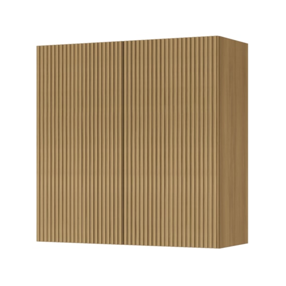 Armário Aéreo Para Cozinha Rainha Com 2 Portas 80 cm 100% MDF Nature Nesher