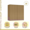 Armário Aéreo Para Cozinha Rainha Com 2 Portas 80 cm 100% MDF Nature Nesher