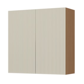 Armario Aéreo Simone Mendes 80 Cm Carvalho/Greige Nesher