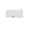 Armário Geladeira 2 Portas 80cm Firenze Branco Indekes