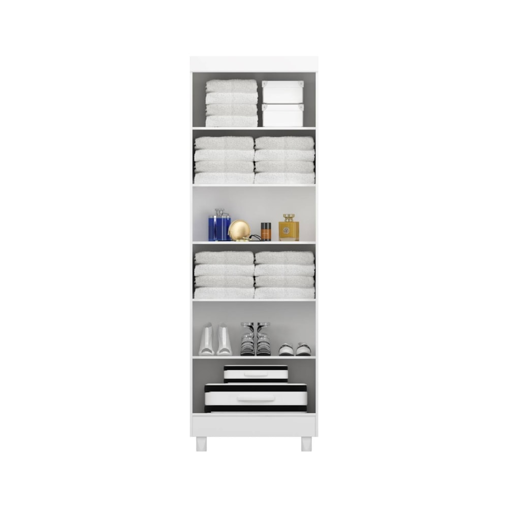 Comoda 8000 E Armario Multiuso Exellence 6020 Branco Com Pes Araplac