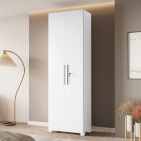 Armário Multiuso Com Chave 211cm NT4050 Branco Notável Móveis 