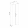 Armário Multiuso Com Chave 211cm NT4050 Freijó/Off White Notável Móveis 