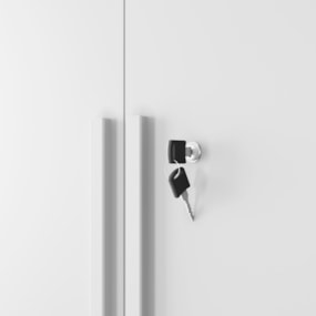 Armário Multiuso Duplo Com Chave NT4020 Notável Móveis