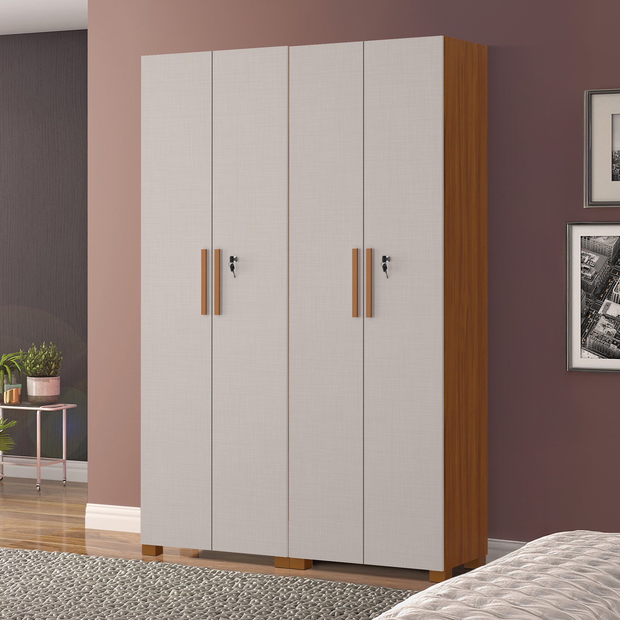 Armário Multiuso NT4020 Branco Notável Móveis - Casa Aberta Brasil