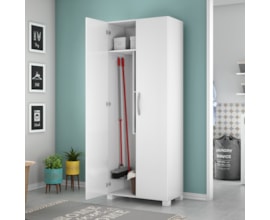 Armário Multiuso Lavanderia 2 Portas Branco NT4015 Notável Móveis Armário Multiuso Lavanderia 2 Portas Branco NT4015 Notável Móveis