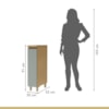 Balcão 1 Porta Rainha 20Cm 100% Mdf Nesher