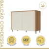 Balcão 2 Portas 120cm Condessa 100% MDF Nesher Móveis