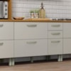 Balcão De Cozinha 3 Portas 3 Gavetas 120cm Freijó/Off White Princesa Nesher