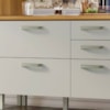 Balcão De Cozinha 3 Portas 3 Gavetas 120cm Freijó/Off White Princesa Nesher