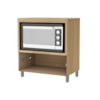 Balcão Forno 1 Gaveta Com Caixa Organizadora 80Cm 100% Mdf Marquesa Nature/Verde Nesher