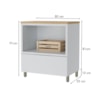Balcao Forno 1 Gaveta Cozinha Branco/Nature Nesher