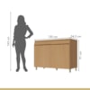 Balcao Modular 120CM Simone Mendes Carvalho/Greige Nesher