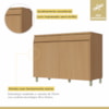 Balcao Modular 120CM Simone Mendes Carvalho/Greige Nesher