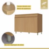 Balcao Modular 120CM Simone Mendes Carvalho/Greige Nesher