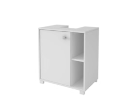 Balcão Para Banheiro Versa BBN01 Branco BRV Móveis Balcão Para Banheiro Versa BBN01 Branco BRV Móveis