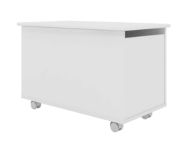 Baú Meu Fofinho Branco BA1080 BR Art in Móveis Baú Meu Fofinho Branco BA1080 BR Art in Móveis