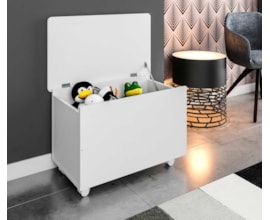 Baú Meu Fofinho Branco BA1080 BR Art in Móveis Baú Meu Fofinho Branco BA1080 BR Art in Móveis