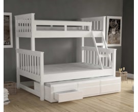 Beliche Casal c/ Cama Auxiliar 104 Branco Lav. Móveis Saraiva Beliche Casal c/ Cama Auxiliar 104 Branco Lav. Móveis Saraiva