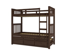 Beliche com Cama Auxiliar Saraiva Castanho Móveis Saraiva Beliche com Cama Auxiliar Saraiva Castanho Móveis Saraiva