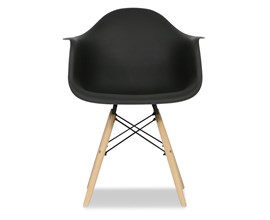 Cadeira Charles Eames com Braço Preta